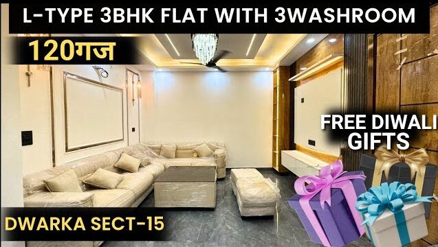 3bhk flat dwarka sec-15